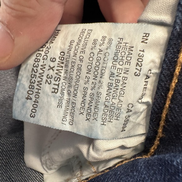 Wrangler Women's Skinny Jeans Size 9x32 Dark Wash Stretch Denim Mid Rise - Picture 9 of 9